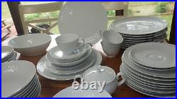 Vintage China Dinnerware set Snowden NORITAKE White Fine China ca1962 ser 8+ 73p
