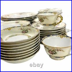 Vintage China Set Noritake SEDALIA Circa 1933 set porcelain for 8 gold trim 56