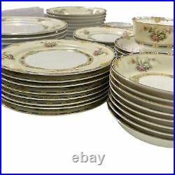 Vintage China Set Noritake SEDALIA Circa 1933 set porcelain for 8 gold trim 56