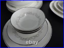 Vintage Fine China Dinnerware Set Marquis by Noritake s/4 hostess pcs 1965 #7540