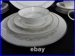 Vintage Fine China Dinnerware Set Marquis by Noritake s/4 hostess pcs 1965 #7540