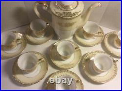 Vintage Goldena China Tea Set-gold Overlay-serves 8-made In Japan Rare