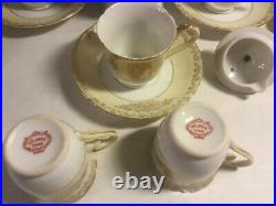 Vintage Goldena China Tea Set-gold Overlay-serves 8-made In Japan Rare