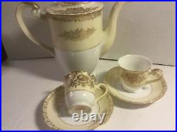 Vintage Goldena China Tea Set-gold Overlay-serves 8-made In Japan Rare