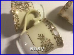 Vintage Goldena China Tea Set-gold Overlay-serves 8-made In Japan Rare