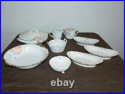 Vintage Kitchen Noritake Japan Flower Ceramic China Set Bowls Pitcher Plus