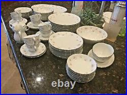 Vintage Mabel (Embossed) by Noritake 8 place Settings plus Accessories