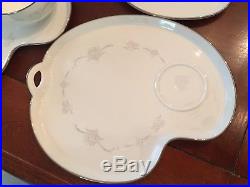 Vintage NORITAKE China Tea Party Snack Set 6 Cups 6 Luncheon Plates CASABLANCA