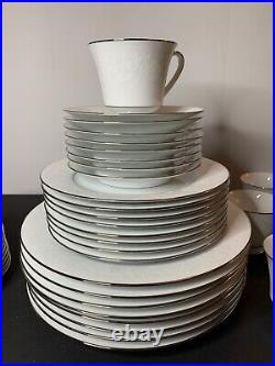 Vintage NORITAKE RANIER 6909 Pattern 39-piece Set With Dinnerware Storage Set