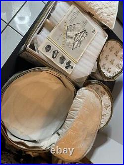 Vintage NORITAKE RANIER 6909 Pattern 39-piece Set With Dinnerware Storage Set