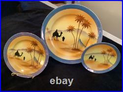 Vintage NoritakeStyle 35pc. Tea Set/Dinnerware. Desert Scene 1921-1940 Perfect