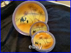 Vintage NoritakeStyle 35pc. Tea Set/Dinnerware. Desert Scene 1921-1940 Perfect