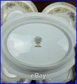 Vintage Noritake 5032 blue Colby porcelain China Dinner and tea Set service