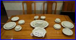 Vintage Noritake #5291 China Set, Guilford, 64 Pieces 8 Place Setting Service