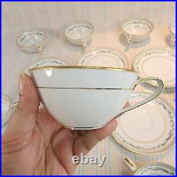 Vintage Noritake 5695 30pc Dishes Set Plates Bowls Cups Japan Pink Green White