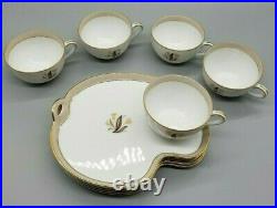 Vintage Noritake China AVON 5531 Flower Snack Plate Tea/Cup Set of 5