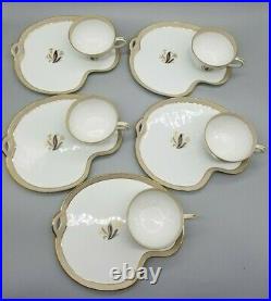 Vintage Noritake China AVON 5531 Flower Snack Plate Tea/Cup Set of 5