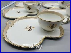 Vintage Noritake China AVON 5531 Flower Snack Plate Tea/Cup Set of 5