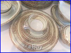 Vintage Noritake China Bancroft Pattern Set for 12 persons, Barely Used