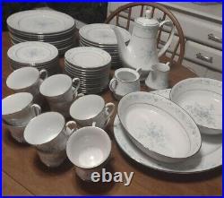 Vintage Noritake China Carolyn 65 piece Wedding Anniversary Plates Bowls