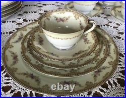 Vintage-Noritake China DINNERWARE MONNETTE 3809- 8 Place Setting- 58 Pieces