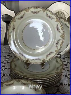 Vintage-Noritake China DINNERWARE MONNETTE 3809- 8 Place Setting- 58 Pieces