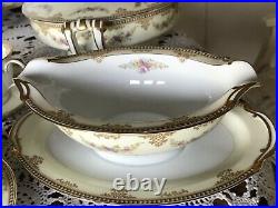 Vintage-Noritake China DINNERWARE MONNETTE 3809- 8 Place Setting- 58 Pieces