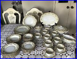 Vintage-Noritake China DINNERWARE MONNETTE 3809- 8 Place Setting- 58 Pieces