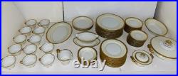 Vintage Noritake China Dorsay Gold Trim Dinnerware Set 74 Pieces From Japan