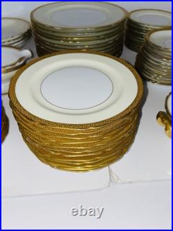 Vintage Noritake China Dorsay Gold Trim Dinnerware Set 74 Pieces From Japan
