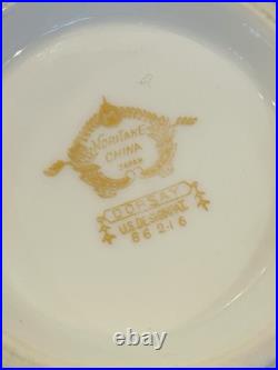 Vintage Noritake China Dorsay Gold Trim Dinnerware Set 74 Pieces From Japan
