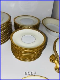 Vintage Noritake China Dorsay Gold Trim Dinnerware Set 74 Pieces From Japan