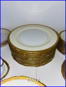 Vintage Noritake China Dorsay Gold Trim Dinnerware Set 74 Pieces From Japan