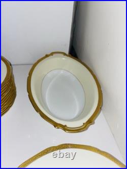 Vintage Noritake China Dorsay Gold Trim Dinnerware Set 74 Pieces From Japan