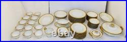Vintage Noritake China Dorsay Gold Trim Dinnerware Set 74 Pieces From Japan
