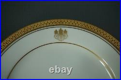 Vintage Noritake China Japan Goldridge Porcelain Dinner Plate Set of 6 Gold Rim