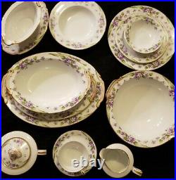 Vintage Noritake China Nancy Violet Set 5163 50+ pieces