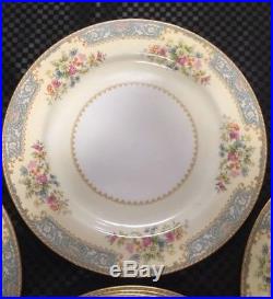 Vintage Noritake China Plate Set of 8 Occupied Japan Collectible Porcelain 1940s