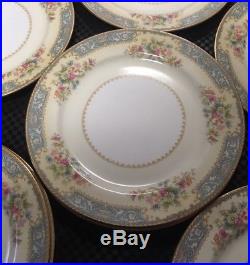 Vintage Noritake China Plate Set of 8 Occupied Japan Collectible Porcelain 1940s