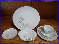 Vintage Noritake China Porcelain Rosay #6216 Dinner Set 56 Pc Plates Bowls Cups