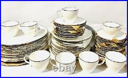 Vintage Noritake China Set Ivory LORELEI #7541 46 Piece Set With Cases MINT