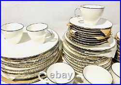 Vintage Noritake China Set Ivory LORELEI #7541 46 Piece Set With Cases MINT