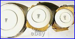 Vintage Noritake China Set Ivory LORELEI #7541 46 Piece Set With Cases MINT