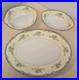 Vintage Noritake China Set Of Serving Platter, Oval And Round Bowl With Handles