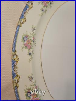 Vintage Noritake China Set Of Serving Platter, Oval And Round Bowl With Handles