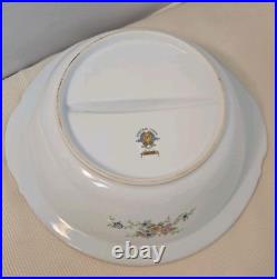 Vintage Noritake China Set Of Serving Platter, Oval And Round Bowl With Handles