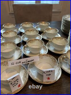 Vintage Noritake Discontinued 83 pc Gainford Set for 12 Some Flawed. See Photos