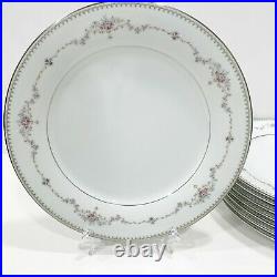 Vintage Noritake Fairmont 6102 Platinum Trim China Set 44 Piece 8 Place Setting