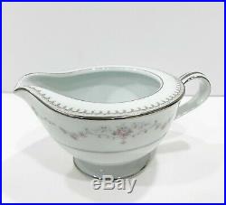 Vintage Noritake Fairmont 6102 Platinum Trim China Set 44 Piece 8 Place Setting