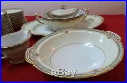 Vintage Noritake Fairmont China Dinnerware Gold Trimmed Occupied Japan 36 PC Set